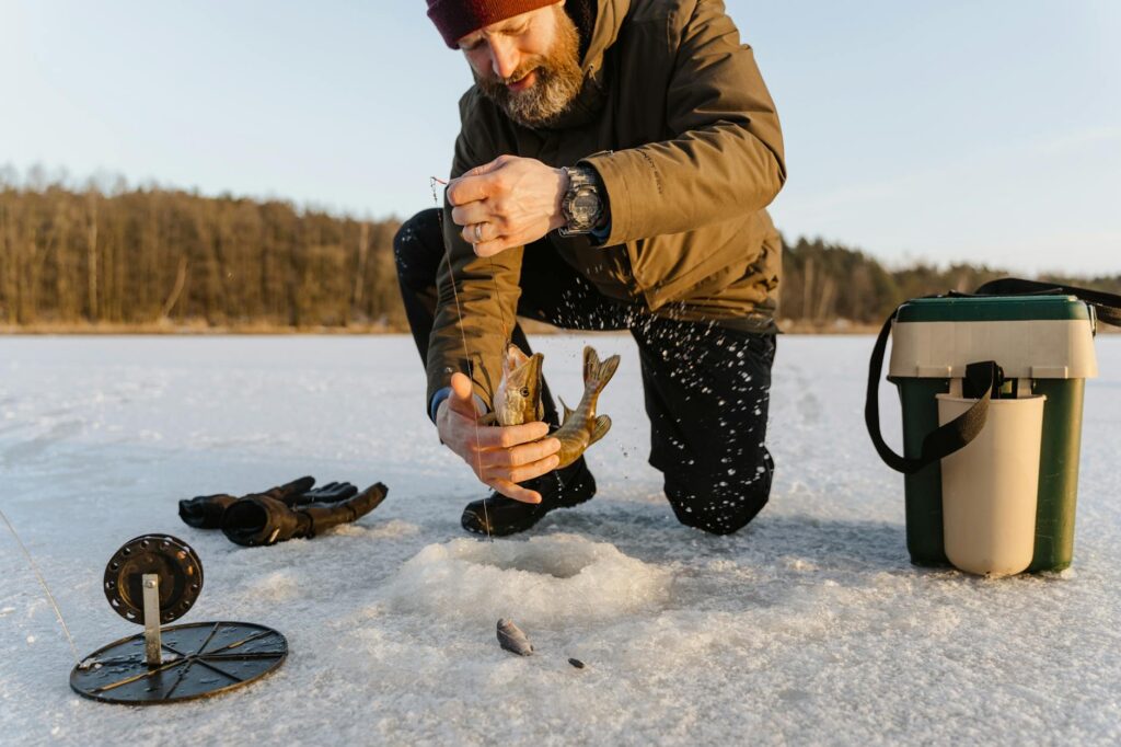 Big fish Levi ice fishing experience